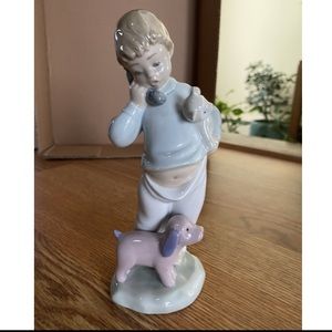 Lladro Nao Boy on Phone